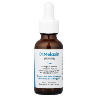 سرم ترانگزامیک اسید نیاسینامید دکتر ملاکسین اصل Dr. Melaxin TX Ampoule ضدلک و روشنکننده حجم 30 میل