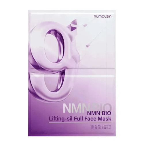 ماسک ورقه ای تک ضد چروک و جوان کننده بایو لیفتینگ +9 نامبوزین اصل NAD+ BIO Numbuzin حجم 20 میل