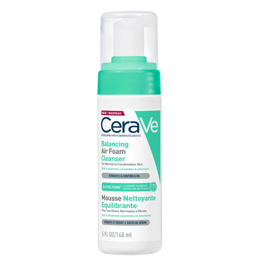 فوم شستشوی صورت سراوی اصل Cerave مدل بالانسینگ متعادل کننده چربی پوست حجم ۱۴۸ میل